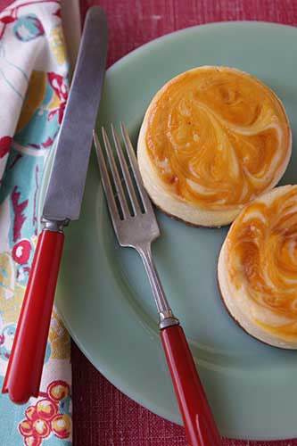 Apricot Ginger Cheesecake.