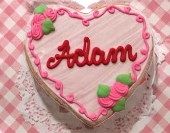 Personalized Heart Sugar Cookie